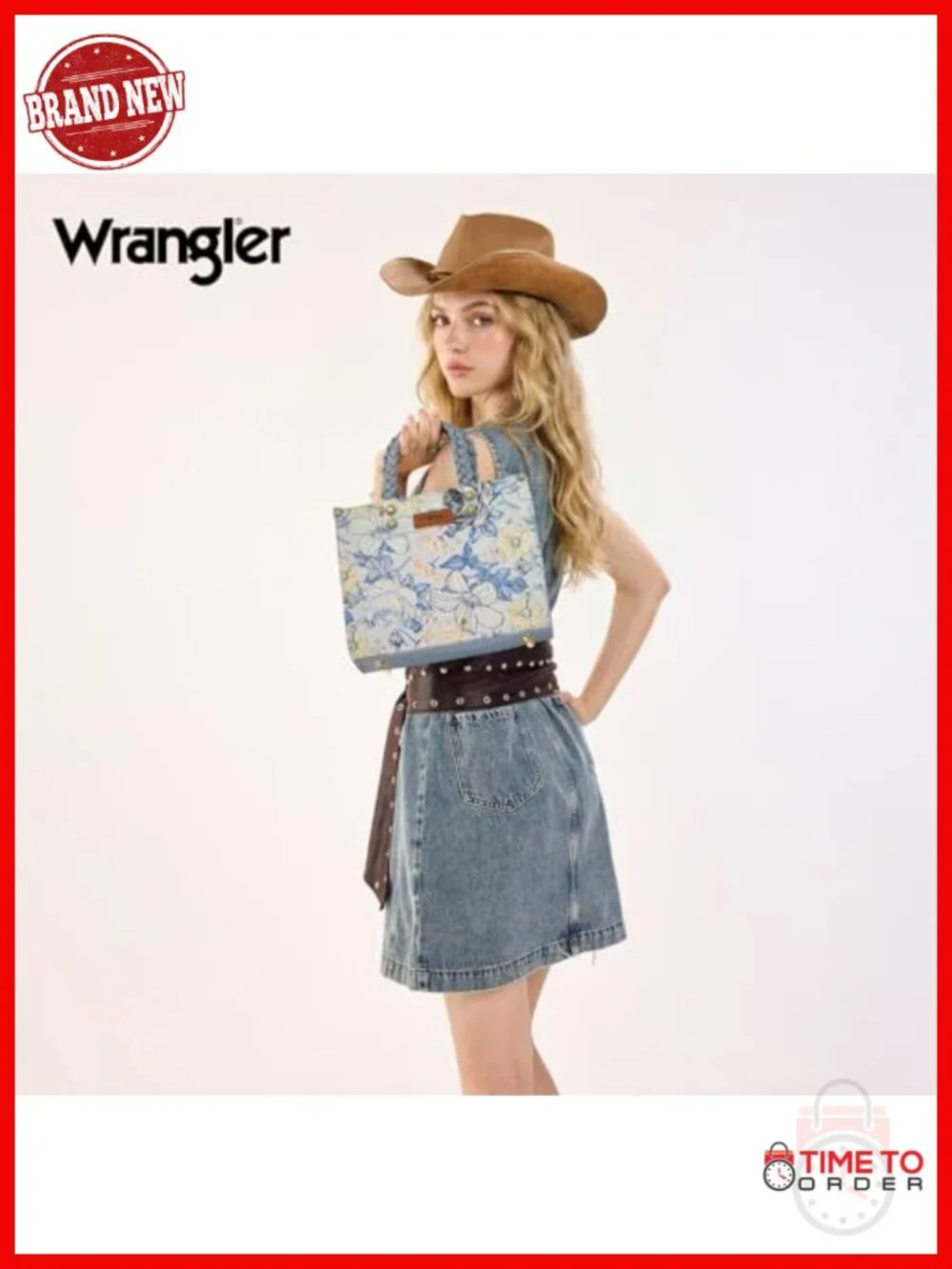 Faux Leather Floral Print Tote Bag with Detachable Shoulder Strap